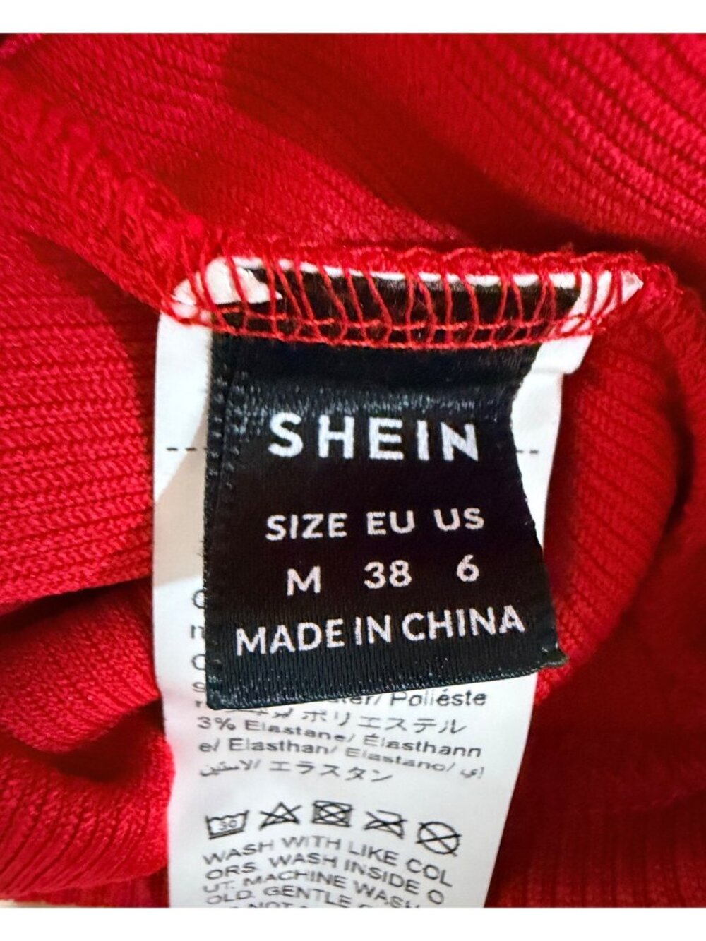 Red Ribbed Knit Crop Top With Lace Trim Sleeveless Sweetheart Neckline Size M - Picture 4 of 7